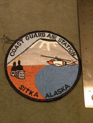 1970s Us Coast Guard Air Station Patch,  Sitka,  Alaska.  - Japanese Made