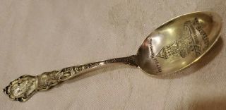 Cleveland Ohio Garfield Memorial Paye & Baker Sterling Silver Spoon