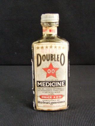 Vtg Apothecary Pharmacy Chemist Drugstore Double O Medicine For Gonorrhea C 1930