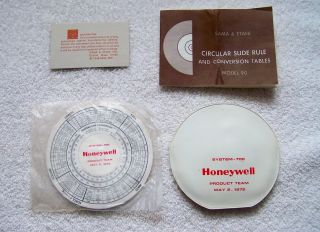 1972 Honeywell System 700 Product Team Sama & Etani Model 90 Circular Slide - Rule
