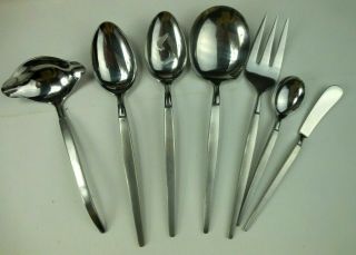 SRI Stanley Roberts ASTRO Stainless Flatware 72 Piece Service for 13 w Serving 3