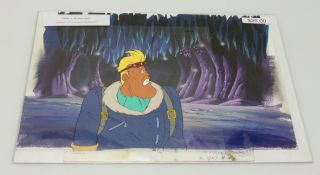 Captain N: The Game Master Animation Cel Background Of Simon Belmont W/ 11