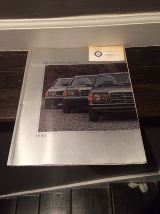 1983 Mercedes Benz 300d 300td 300cd 300sd 380sel 380sl 380sec Brochure Mx9310