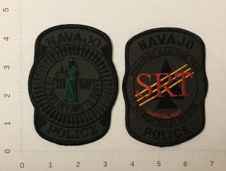 Navajo Police And Srt,  Tactical Unit—collectible Patches