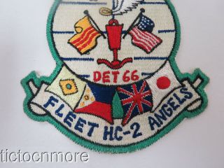 US FIRST WESTPAC CRUISE FLEET HC - 2 ANGELS USS AMERICA 1968 DET 66 PATCH 3
