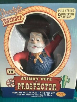 WDCC TOY STORY 2 FIGURINE STINKY PETE THE PROSPECTOR W/BOX AND 2