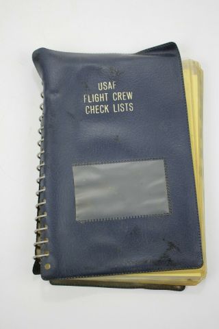 Official Usaf Flight Crew Check Lists 1969 Vietnam War Period T.  O.  1t - 33a - 1cl - 1