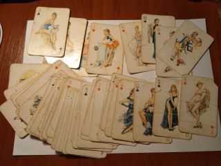 Vintage Adult Pin - Up Playing Cards