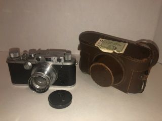 Vintage Leica D.  R.  P Camera No.  276523 Lens Ernst Leitz Wetzlar Germany