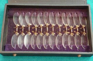 Very Unusual Cased 12x Optician Optical Eye Test Glasses Spectacles