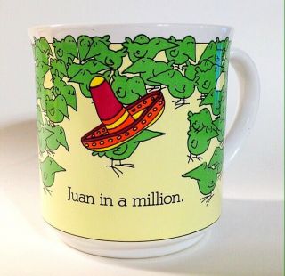 Vintage Sandra Boynton Coffee Cup Juan In A Million Rare