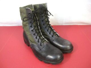 Post - Vietnam Us Army/usmc Dms Jungle Boots W/panama Soles Dated 1985 Size: 9.  5 R