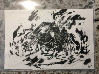 Daniel Warren Johnson Ghost Rider Commission Sketch Art Skywalker 2