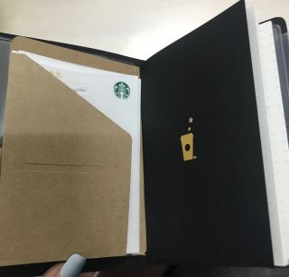 Starbucks 2019 China Black Logo Limited Edition PU Hand Notebooks 3