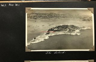 CHINA WEI - HAI - WEI THE ISLAND AERIAL IMAGE HMS BIRMINGHAM PHOTOGRAPH 1937 - 01 2
