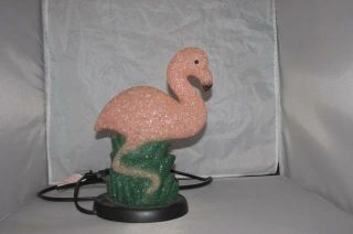Melted Plastic Pink Flamingo Desk Table Bedroom Lamp G3