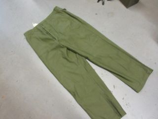 Us Vietnam Era Big Size Og107 Cotton Fatigue Pants Size 40 X 33 Og 107