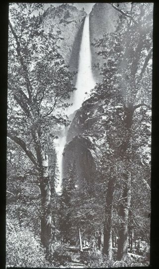 California Yosemite Valley Yosemite Falls Photo Magic Lantern Glass Slide