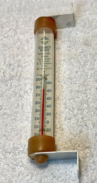 Vintage Advertising Skelly Oil Gas Thermometer Valley Falls Kansas Steinmetz
