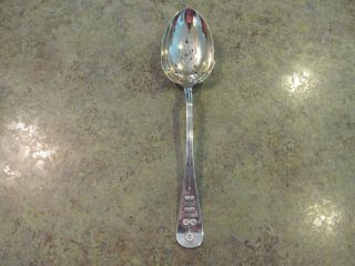 Tiffany & Co Sterling Silver Pierced Serving Spoon No Monograms 10.  75 "