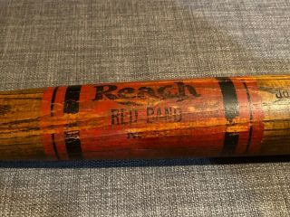 Vintage C.  1900 Reach Brand Red Band Ring Bat - Baseball Bat - 30.  75 Inch