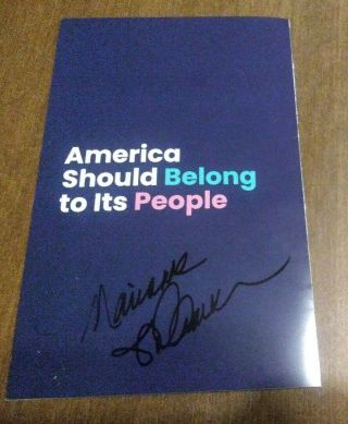Marianne Williamson 2020 President Signed Autographed Leaflet Brochure