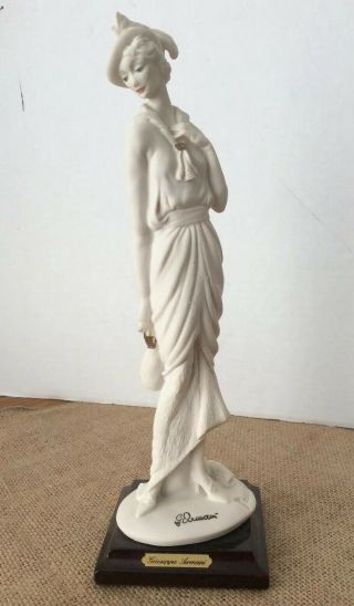 Giuseppe Armani /capodimonte Figurine Lady With Bag 11”h Florence Italy.