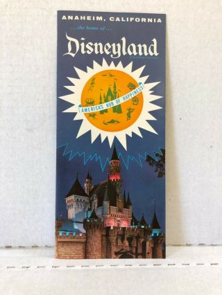 Vintage Travel Brochure Walt Disney Disneyland Anaheim California 1960 