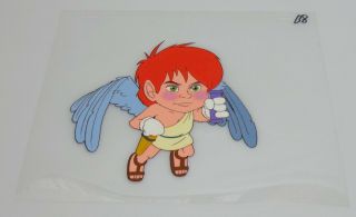 Captain N The Game Master Animation Cel Painted Background of Baby Icarus 22 3