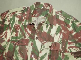 Portuguese Angola War Sadf 32bn Lizard Camo Hbt Field Combat Shirt N/mint Vtg