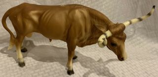 Vintage Breyer Texas Longhorn Bull 75 Cattle Animal Brown -