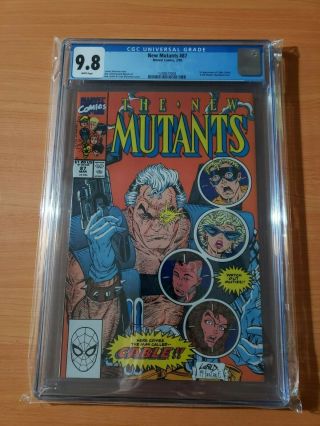 The Mutants 87 Cgc Graded 9.  8 1990 Marvel Comics First Cable