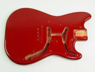 1964 Fender Musicmaster Body Duo Sonic Red Finish Vintage America