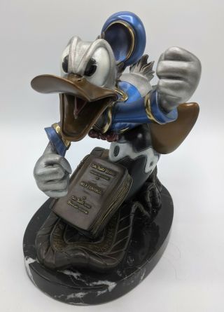 Carl Barks " Self Control " Donald Duck Limited Edition Bronze Sculpture
