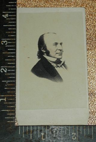 Rare Cdv 50 Year Old Louis Agassiz Famous Naturalist Copied From Unknown Dag