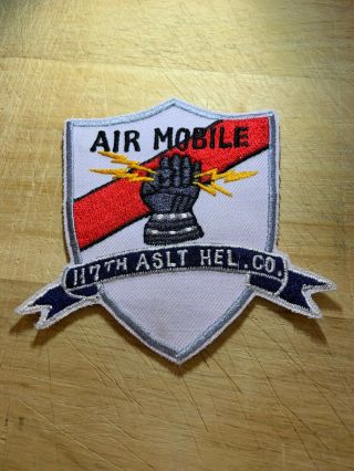 Cold War/vietnam? Us Army Patch - 117th Assault Helicopter Air Mobile -