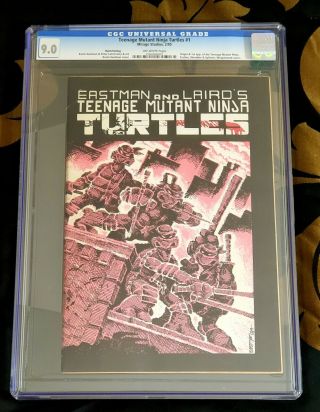 Teenage Mutant Ninja Turtles 1 Cgc 9.  0 3rd Printing Tmnt Off White Pages