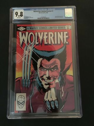 Wolverine 1 Limited Series Cgc 9.  8 N - - White Pages Ist Solo Wolverine