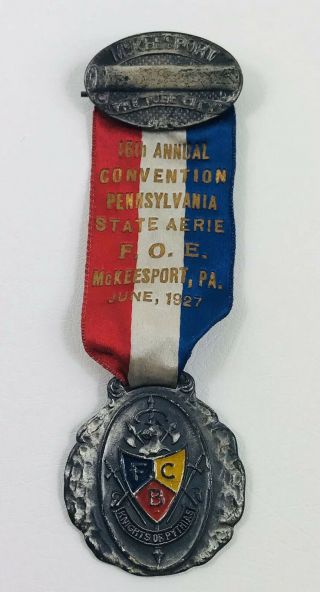 1927 16th Annual Convention Pa.  State Aerie F.  O.  E.  Whitehead & Hoag Medal 6