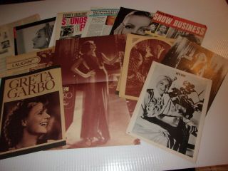 Greta Garbo 20 Clippings Last Chance Only Listed For 1 Week