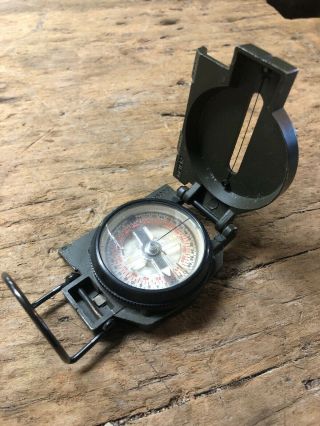 U.  S.  Military Magnetic Compass Fsn 6605 - 846 - 7618 1965 Vietnam Era