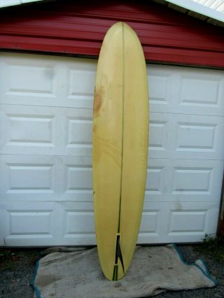 Vintage Rick Surfboards Dru Harrison Imperoviser Surf Board Fishtail Fin 8 