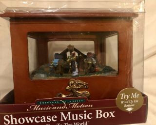 Mr Christmas 2004 Animated Showcase Music Box Nativity Scene Joy To The World