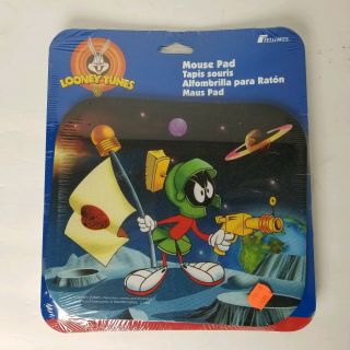 Vintage Warner Bros 1997 Looney Tunes Marvin The Martian Computer Mouse Pad