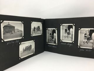 Antique Photo Album Filled W/ Utah Photographs Travel Family Dogs Car Basketball