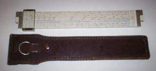 Teledyne Post Versalog 44ca - 600 Slide Rule With Matching Case
