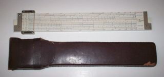 TELEDYNE POST VERSALOG 44CA - 600 SLIDE RULE WITH MATCHING CASE 2