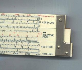 TELEDYNE POST VERSALOG 44CA - 600 SLIDE RULE WITH MATCHING CASE 3