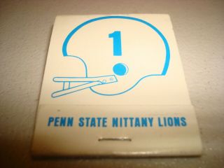 Rare Vintage Matches Penn State Nittany Lions 1982 Champions 1983 Schedule Usa