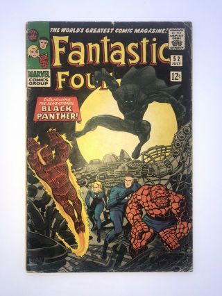 Fantastic Four 52 (1966) 1st Appearance Of The Black Panther,  Key Issue Movie
